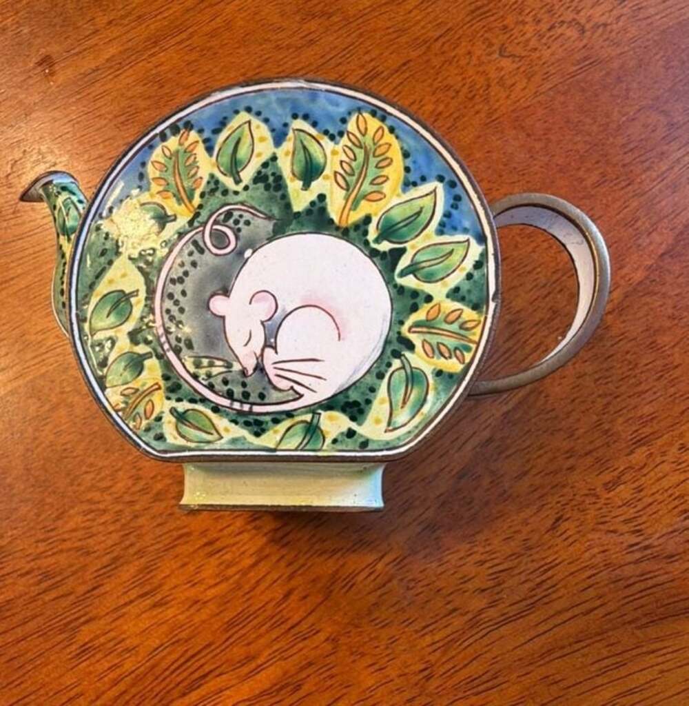 Charlotte di Vita C. Maddicott Mouse Miniature Teapot Trade Aid 1995